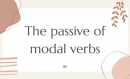 สวัสดีค่ะแฟนเพจทุกท่าน วันนี้ศูนย์ภาษาขอนำเสนอเรื่อง The passive of modal verbs ในระดับB2 ตามมาตรฐาน CEFR ค่ะ